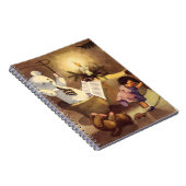 Weihnachtsspielzeug, Tanzpuppen, Teddybären Notizblock (Rechte Seite)