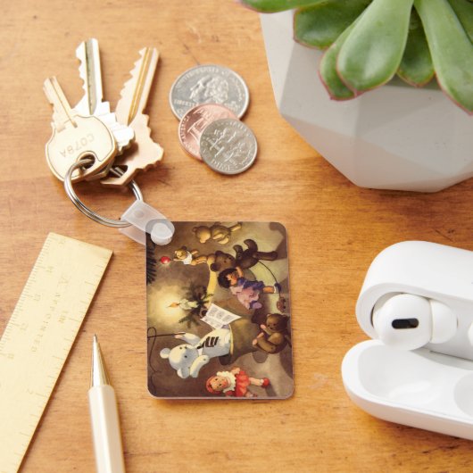 Weihnachtsspielzeug, Tanzpuppen, Teddybären Schlüsselanhänger (Schreibtisch)