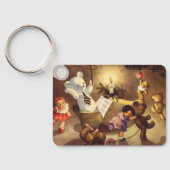 Weihnachtsspielzeug, Tanzpuppen, Teddybären Schlüsselanhänger (Rückseite)