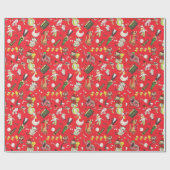 Weihnachtsspielzeug-Trommel Soldat Jack in Box Geschenkpapier (Flach)