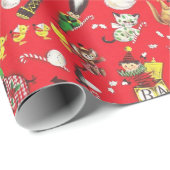 Weihnachtsspielzeug-Trommel Soldat Jack in Box Geschenkpapier (Rolleneckpunkt)