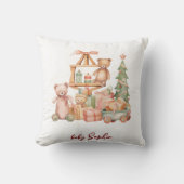 Weihnachtsspielzeug und -geschenke kissen (Vorderseite)