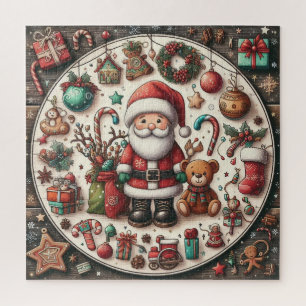 Weihnachtsspielzeug und Geschenke Puzzle