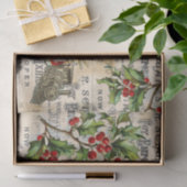 Weihnachtsspielzeug und Holly Tissue Seidenpapier (Geschenk)