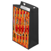 Weihnachtsspielzeug-Vintage Kinder spielen Kleine Geschenktüte (Vorderseite Schrägansicht)