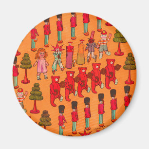 Weihnachtsspielzeug-Vintage Kinder spielen Magnet