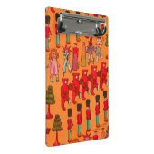 Weihnachtsspielzeug-Vintage Kinder spielen Mini Klemmbrett (Schrägansicht)