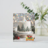 Weihnachtsspielzeug. Weihnachtspostkarte Postkarte (Stehend Vorderseite)