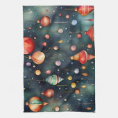 Weihnachtsspielzeug, Weihnachtszeit Geschirrtuch (Vertikal)