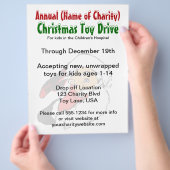 Weihnachtsspielzeugantrieb | Santa Claus Wohltätig Flyer (Hand)