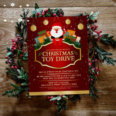 Weihnachtsspielzeugantrieb Wohltätigkeit Spende Re Flyer