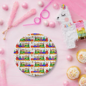 Weihnachtsspielzeugbahn Muster Pappteller (Party)