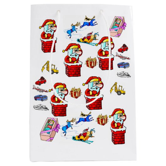 Weihnachtsspielzeuge - Geschenktaschen Mittlere Geschenktüte (Vorderseite)