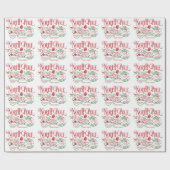 Weihnachtsspielzeugfirma North Pole Geschenkpapier (Flach)