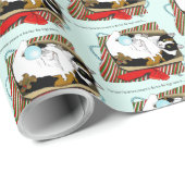 Weihnachtsspielzeugschachtel Geschenkpapier (Rolleneckpunkt)