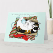 Weihnachtsspielzeugschachtel Karte (Vorderseite)