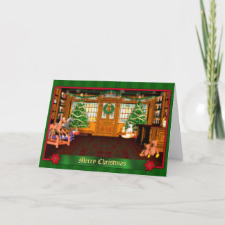 Weihnachtsspielzeugshop Weihnachtsgrüße Karte
