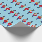 Weihnachtsspielzeugsoldaten Wrapping Paper Geschenkpapier (Ecke)