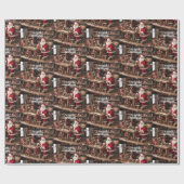 Weihnachtsspielzeugwerkstatt Geschenkpapier (Flach)