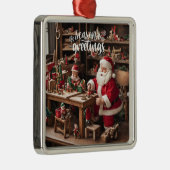Weihnachtsspielzeugwerkstatt Ornament Aus Metall (Rechts)