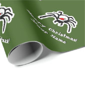 Weihnachtsspinne Geschenkpapier (Rolleneckpunkt)