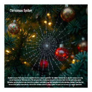 Weihnachtsspinne Poster
