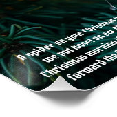 Weihnachtsspinne Poster (Ecke)