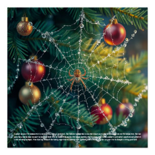 Weihnachtsspinne Poster