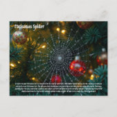 Weihnachtsspinne Postkarte (Vorderseite)