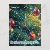 Weihnachtsspinne Postkarte (Vorderseite)