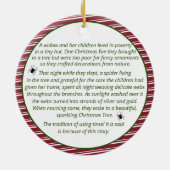 Weihnachtsspinne Story Paper Ornament (Hinten)