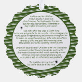 Weihnachtsspinne Story Paper Ornament Card (Rückseite)