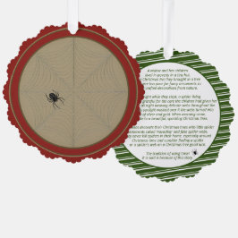 Weihnachtsspinne Story Paper Ornament Card Karte