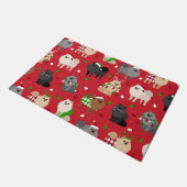 WeihnachtsSpitze Fußmatte (Schrägansicht)