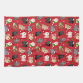 WeihnachtsSpitze Geschirrtuch (Horizontal)