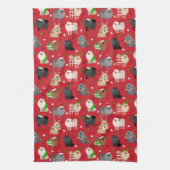 WeihnachtsSpitze Geschirrtuch (Vertikal)