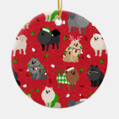 WeihnachtsSpitze Keramik Ornament (Vorne)