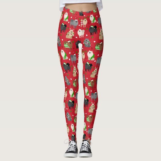 WeihnachtsSpitze Leggings (Vorderseite)