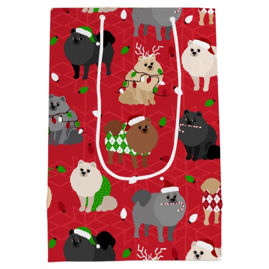 WeihnachtsSpitze Mittlere Geschenktüte (Rückseite)