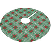 Weihnachtsspitze-Musterbaumrock Polyester Weihnachtsbaumdecke (Schrägansicht)