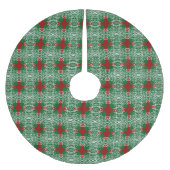 Weihnachtsspitze-Musterbaumrock Polyester Weihnachtsbaumdecke (Vorderseite)