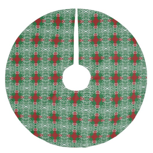 Weihnachtsspitze-Musterbaumrock Polyester Weihnachtsbaumdecke (Vorderseite)