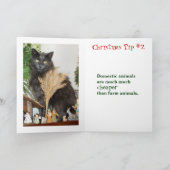 Weihnachtsspitzen Feiertagskarte (Innenseite)