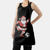 Weihnachtssport in Santa Plays Fußball Schürze (InSitu)