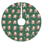 Weihnachtssport Polyester Weihnachtsbaumdecke (Vorderseite)