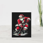 Weihnachtssport Weihnachtsfeier Eishockey Karte (Vorderseite)