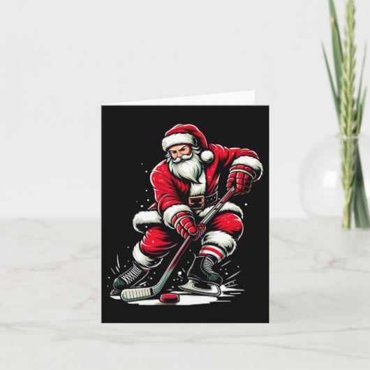 Weihnachtssport Weihnachtsfeier Eishockey Karte (Vorderseite)