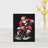 Weihnachtssport Weihnachtsfeier Eishockey Karte (Gelbe Blume)