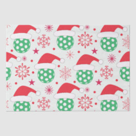 Weihnachtssportball mit Weihnachtsmannmütze Seidenpapier