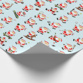 Weihnachtssportfans Geschenkpapier (Ecke)